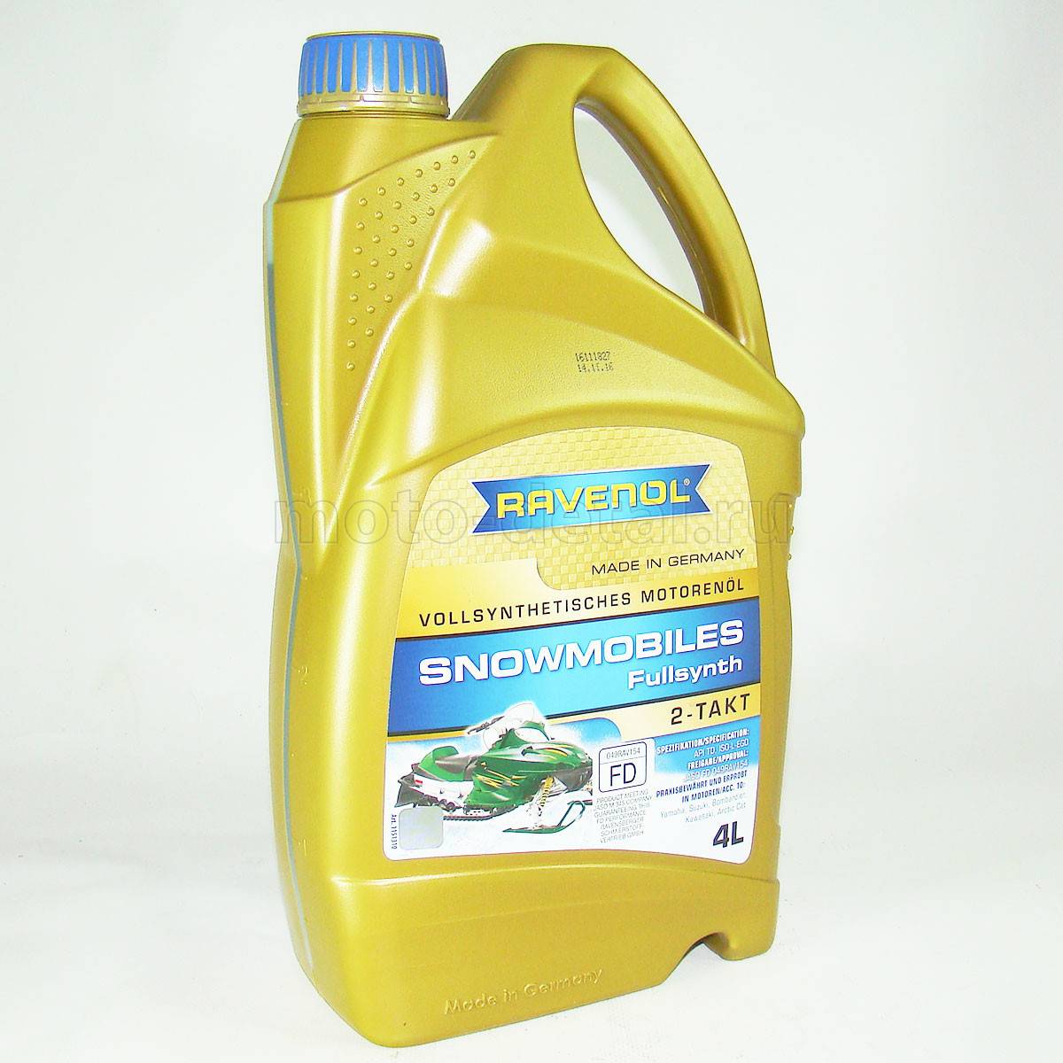 04 Масло Ravenol 2-Такт СНЕГОХОД (моторное, СИНТЕТИЧЕСКОЕ) (4л) API: TC+/TD/TSC-4 (Fullsynth) — фото 3