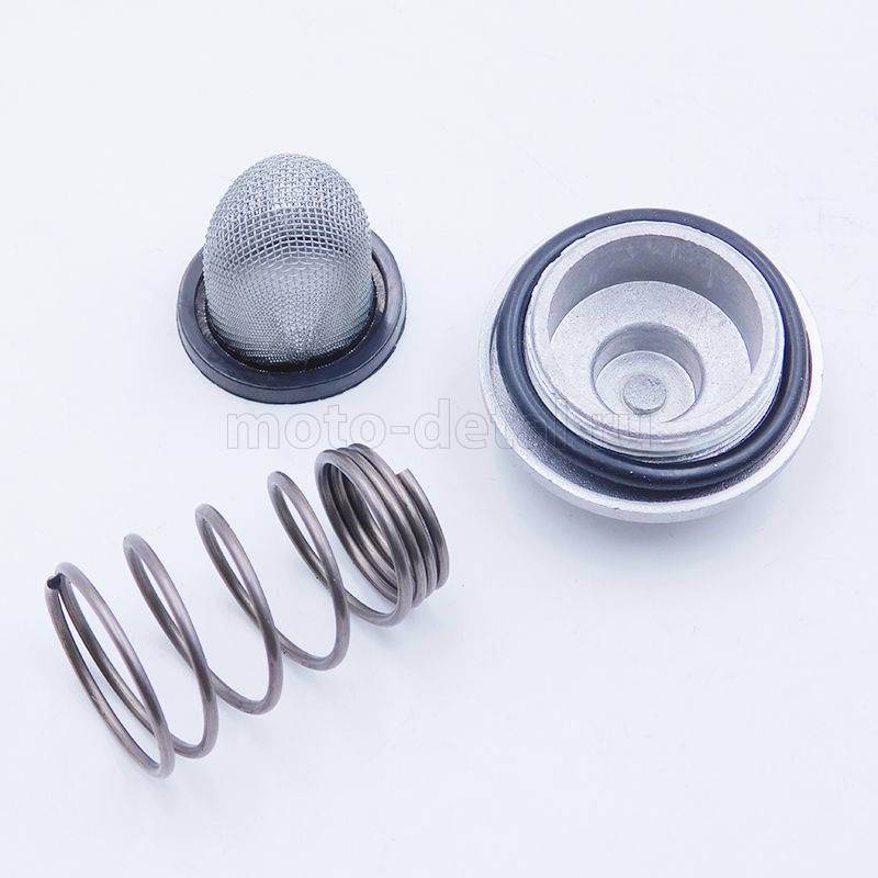 skuter-4t-015-1 Крышка маслянного фильтра (компл.) с пружиной и фильтром 139QMB, 152QMI, 157QMJ; GY6 50-150cc 05581 — фото 3