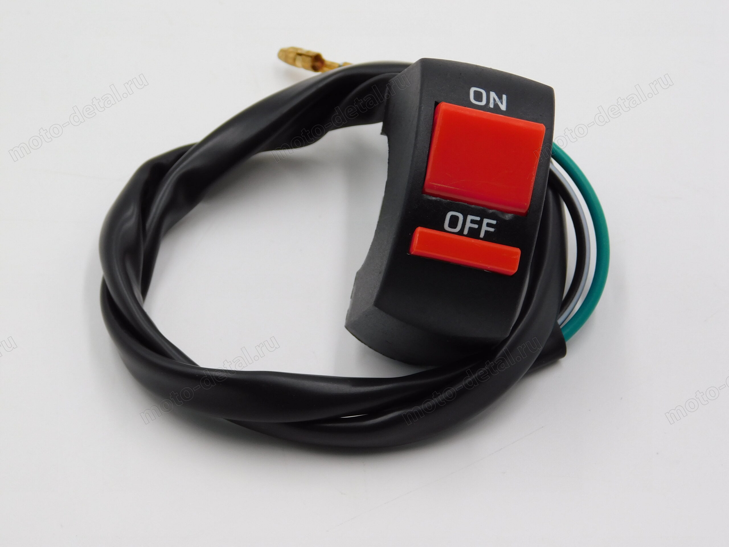 12548 Выключатель 2-х позиц. (ON/OFF) на руль, (2 провода) (стоп двигатель TTR125-250cc) 12548 — фото 3