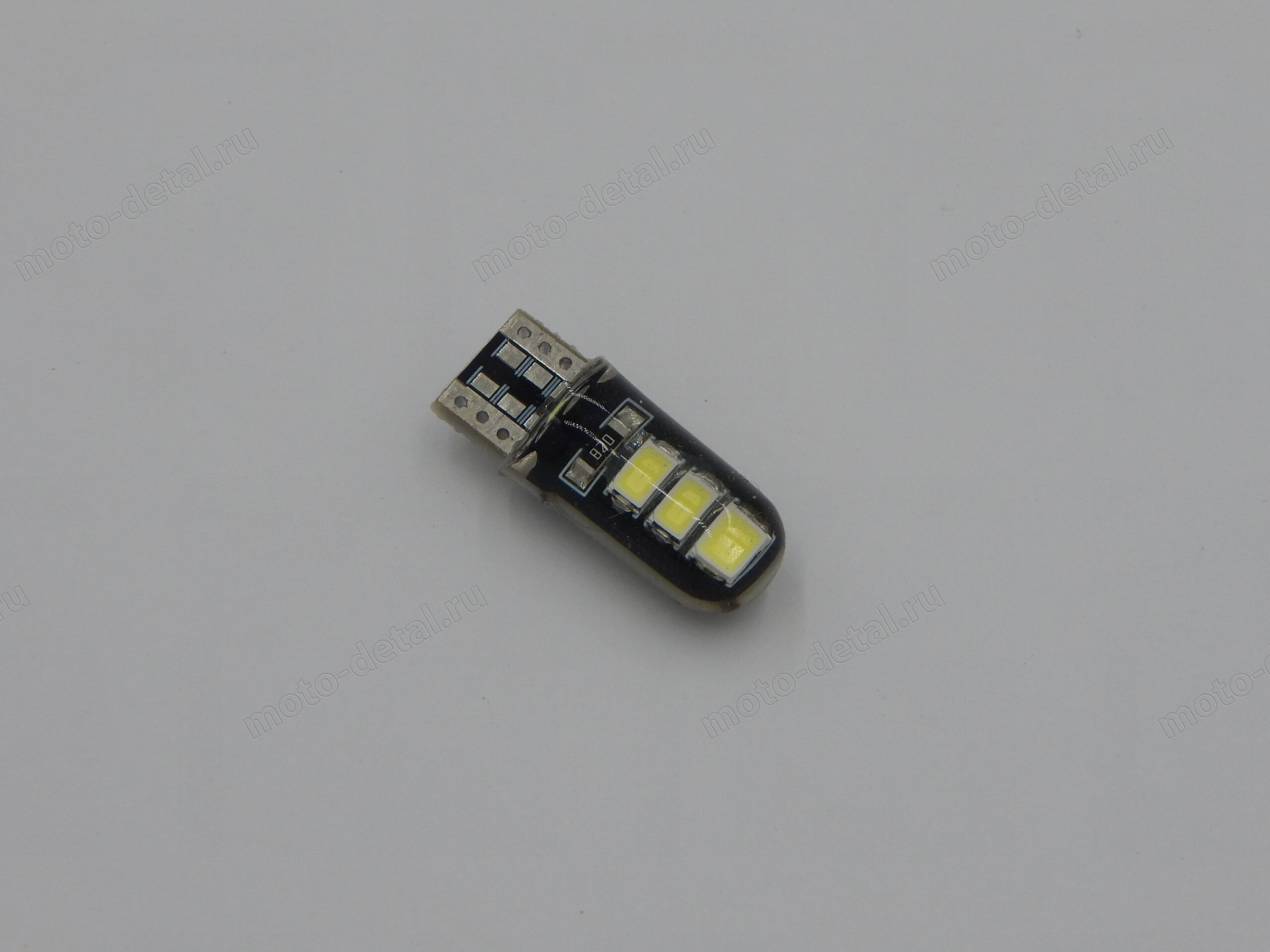 10727 Лампа LED-SMD силикон. T10 (W5W) 6-SMD 4030 (25*10мм) белый свет 10727 — фото 3