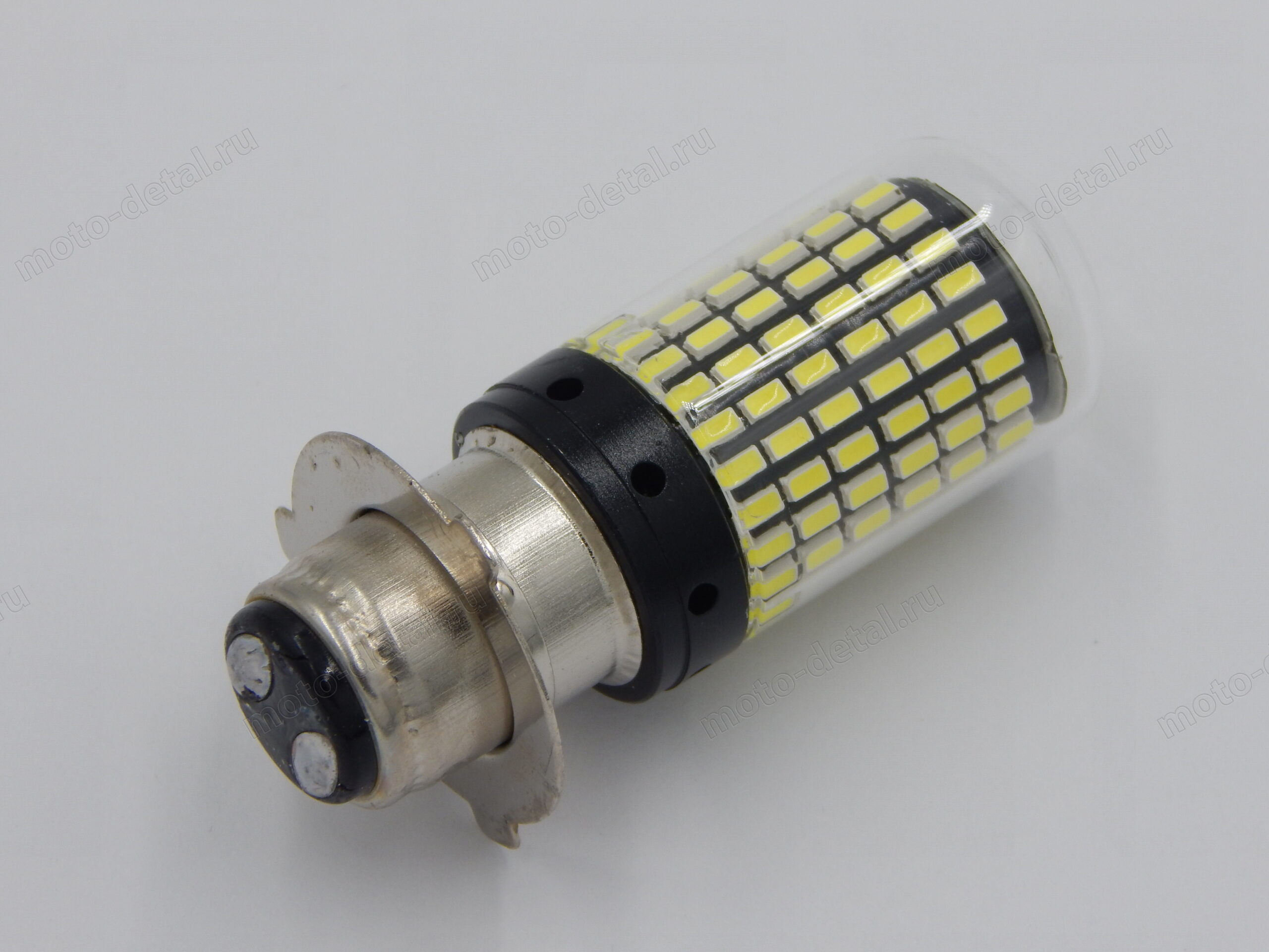10735 Лампа LED P15D-3, 144-SMD 3014; светодиодная, фары (юбка 3 усика) 10735 — фото 3
