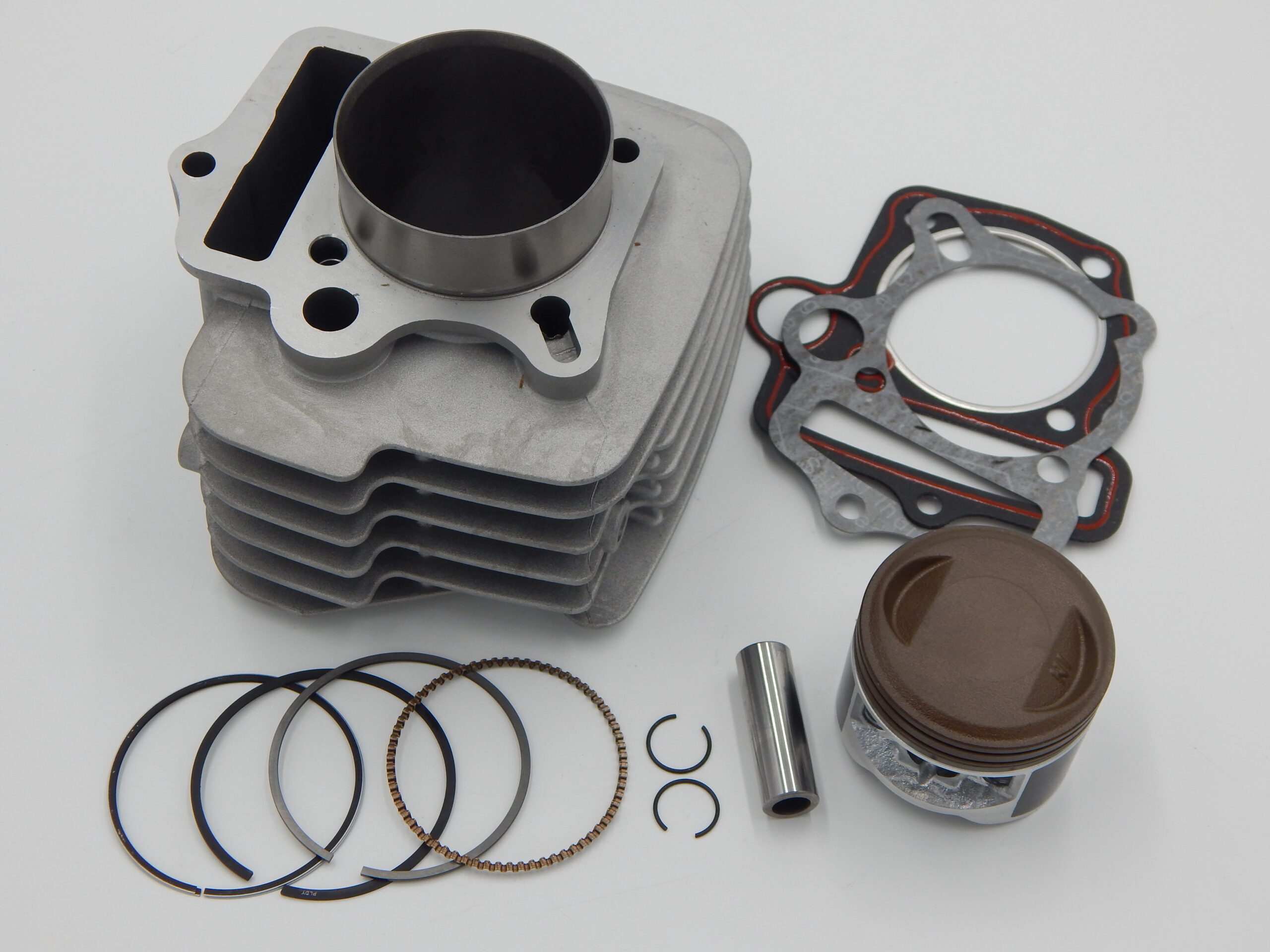 12866 Цилиндро — поршневая группа 4Т 140cc 156FMJ (YX140) 56.00мм, Hц-98/78мм, hп-43мм, p-13мм (алюминевая); KAYO140, TTR150 (поршень: тефлон + гальваника) 12866 — фото 3